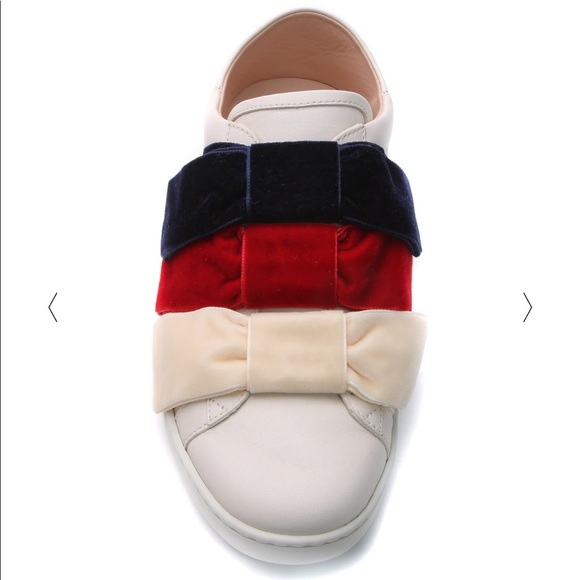 Velvet Bow Ace Sneakers - Picture 3 of 7